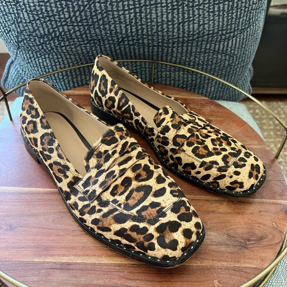Something Navy Cheetah Loafer